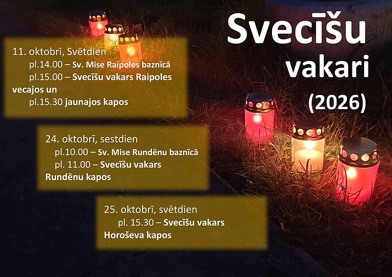 Svecīšu vakari 2026.gadā
